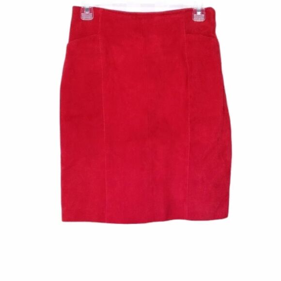 Wilson Leather Red Pencil skirt size 8 - Picture 1 of 11